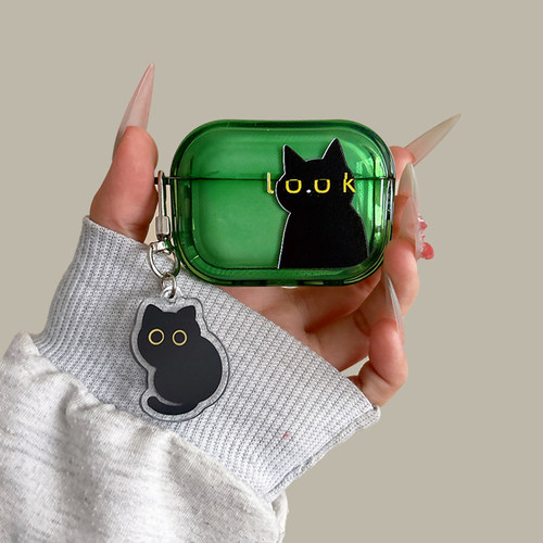 look黑猫airpods4保护套