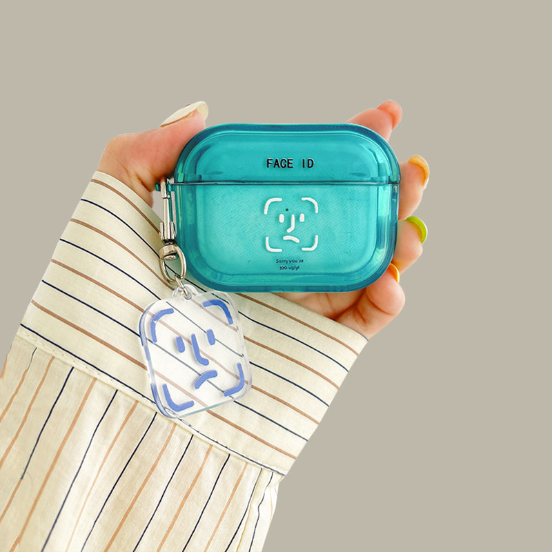 面容识别airpodspro2保护套适用苹果蓝牙耳机壳2代蓝色3代硅胶pro个性创意简约第二代套4代防摔新款小众软壳1,3C数码配件,耳机保护套,淘宝优惠券,粉丝福利购,淘宝优惠卷