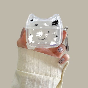 小众软 第二代套全包防摔新款 碎花猫咪airpodspro3保护套适用苹果蓝牙耳机壳2 3代猫头壳4硅胶pro卡通夏日女款