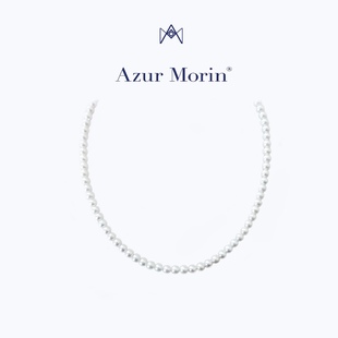 Azur 极光天然珍珠锁骨链 长珍珠项链 Morin