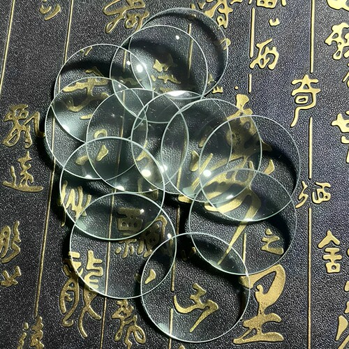 38MM直径放大镜片玻璃 凸透镜10倍 3.8公分 检验鉴定扩大工具包邮