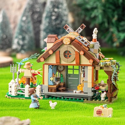 LOZ积木 农场小屋圣诞万圣小颗粒拼装玩具益智儿童男孩女孩礼物