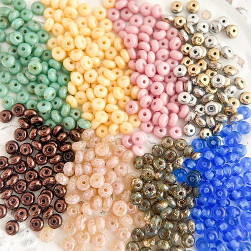 捷克珠玻璃珠面包圈珠甜甜圈珠10个DIY手工饰品材料散珠配件串珠 - 封面