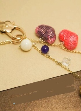 一粒沙串珠 S113爱心包挂 钥匙扣材料包  miyuki DB古董珠 串珠DI