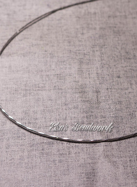 diy意大利工艺镀银时尚风软项圈