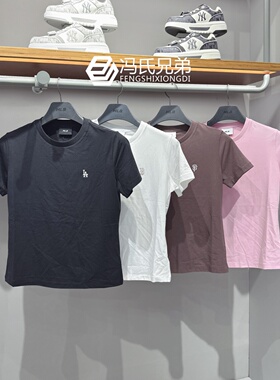 MLB 26年夏季新品女休闲时尚运动舒适透气轻便短袖T恤衫3FTSB5063