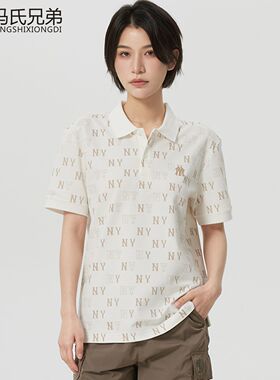 MLB26年夏男女休闲时尚复古百搭舒适凉感透气POLO衫短袖3APQM0263