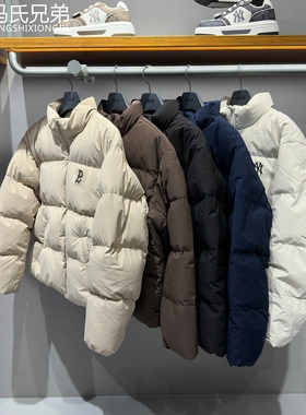 MLB25年冬季新款男女保暖防风防水防泼水重磅羽绒服外套3ADJB2056