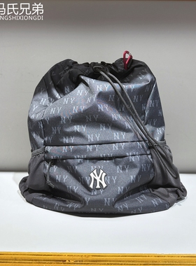 MLB 25年秋季男女时尚休闲潮流运动抽绳束口双肩背提包3ABKM045N