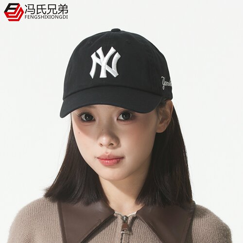 MLB情侣时尚复古纯棉透气鸭舌帽