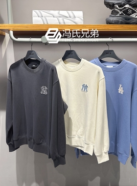 MLB 25年秋季男女时尚老花背标大LOGO圆领时尚针织卫衣3AMTM0754
