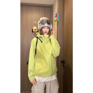 2026春季新款多巴胺情侣连帽户外防风防水冲锋衣夹克JK2588-特P58，男装夹克，星座418-2