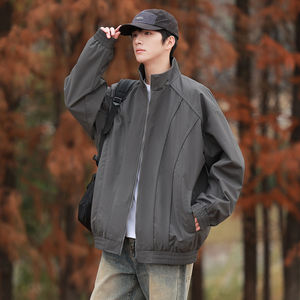 2026 春季新款 森系男女休闲立领飞行夹克JK257866-特P58，男装夹克，星座418-2