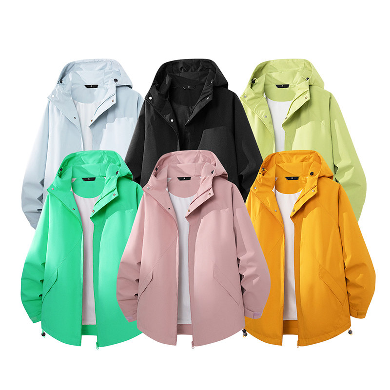 2026春季新款多巴胺色连帽户外防风防水冲锋衣夹克JK2588-特P58，男装夹克，星座418-2