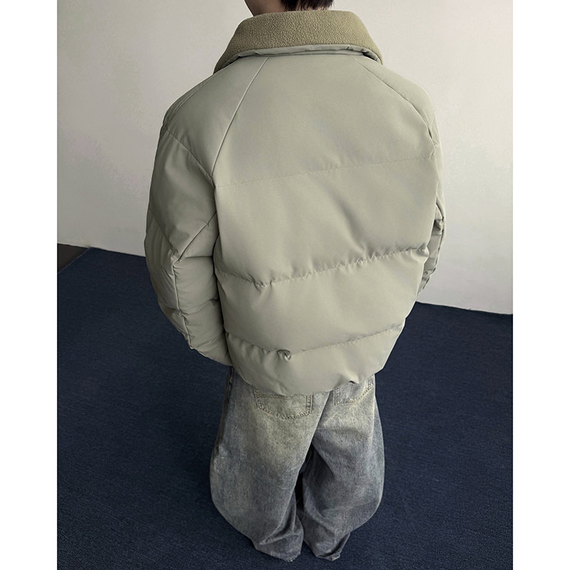 MY258835-P852025冬季男女休闲美式复古条纹撞色翻领棉衣,男装棉衣,星座418-2