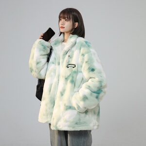 现货 冬季新款 加厚兔毛立领棉服 M8830-特P100图片