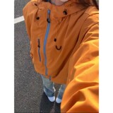 现货2025秋季新款多巴胺户外防水连帽冲锋衣JK257870-特P47，女装短外套，星座418-2
