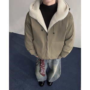 现货 MY258854-特P85 2025冬季美式复古座山雕连帽棉服图片