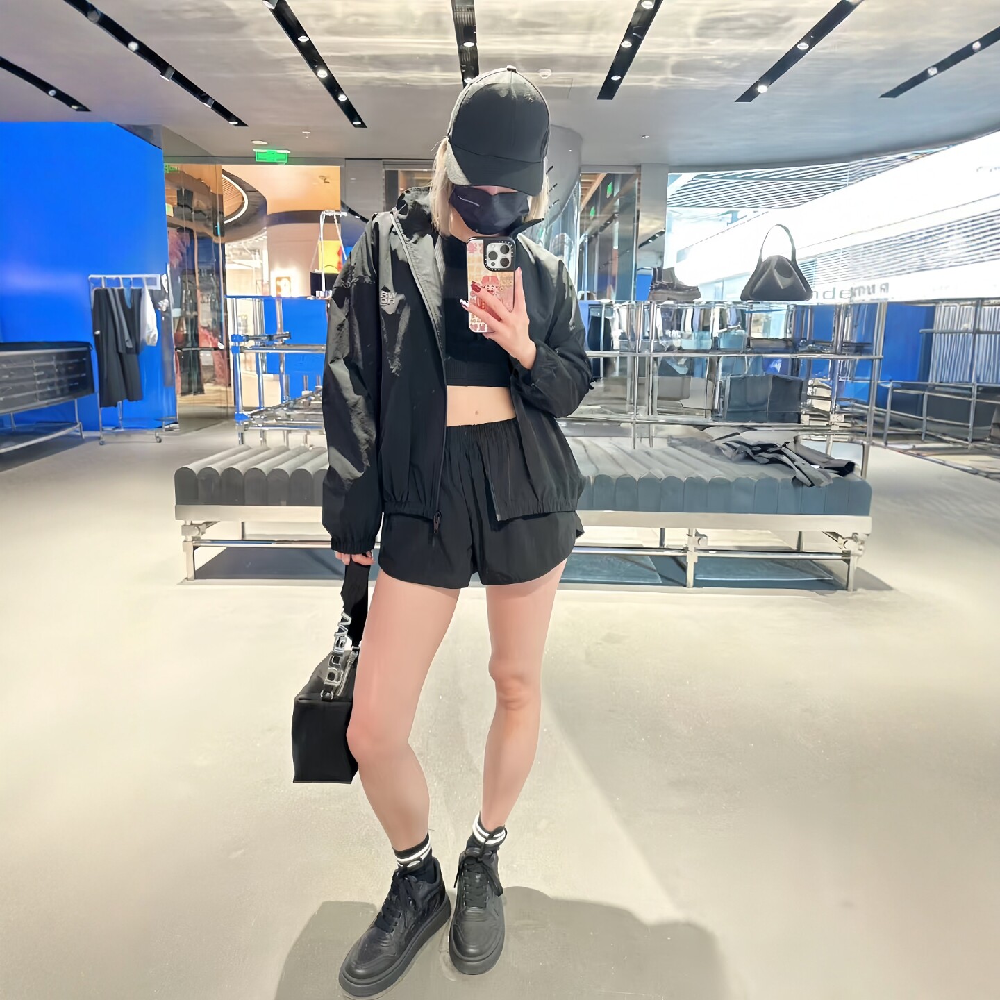 大王运动休闲短裤外套冲锋套装女