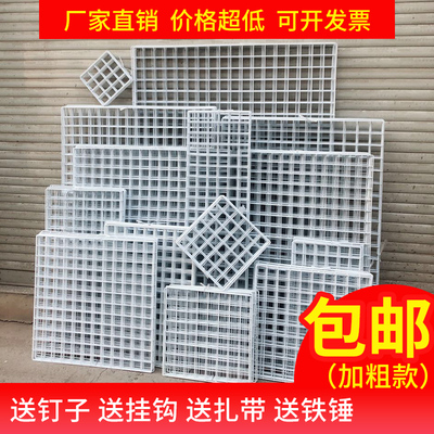 白色网片网格铁网超市货架铁艺铁丝格子网幼儿园照片墙展示置物架