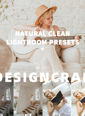 Lightroom预设自然干净温暖人像LUTs达芬奇PR/FCPX手机版LR滤镜PS