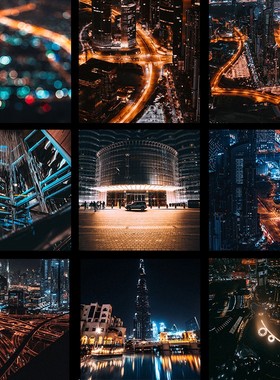 LR预设网红ins博主19Tones城市夜景建筑 Lightroom预设调色滤镜