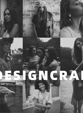 Lightroom预设Julia Trotti Ghosts复古黑白风格人像摄影LR滤镜PS