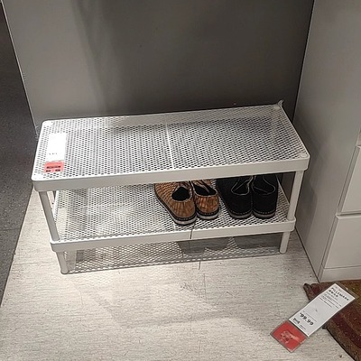 马凯帕鞋架白色78x32x40厘米