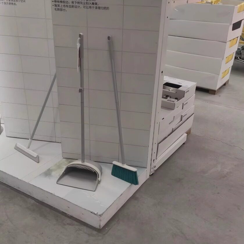 国内宜家佩普里格 簸箕/扫帚 拖杷灰色12x37 厘米济南代购
