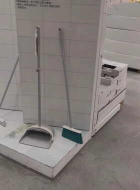 国内宜家佩普里格 簸箕/扫帚 拖杷灰色12x37 厘米济南代购