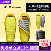 SEATOSUMMIT户外成人羽绒睡袋超轻鹅绒冬季 零下30度露营旅行大人