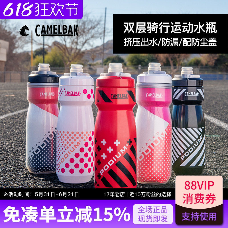 驼峰CAMELBAK骑行运动挤压水壶保温保冷防尘盖杯自行单车山地车