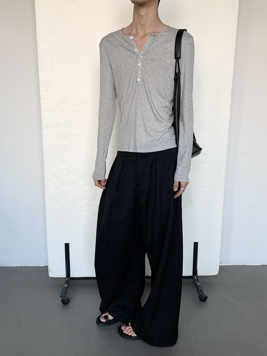 MION Lyocell Tencel Henley: Brisbane Beach Softness, Unisex - Product image 3