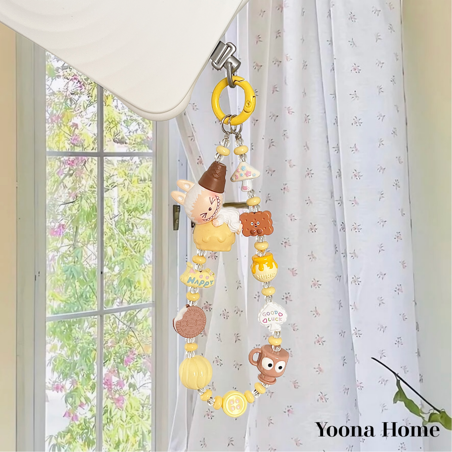 拉布布Labubu萌粒手机链挂绳创意