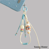 原创设计diy韩国蜡绳正版 牛奶布丁哭娃CRYBABY萌粒可提手机链挂绳