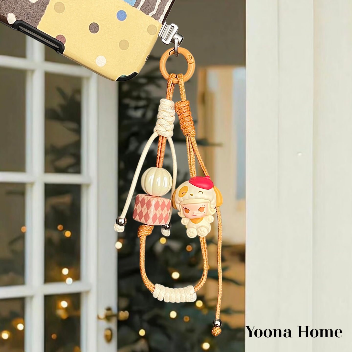 泡泡睡衣MOLLY萌粒可提手机链