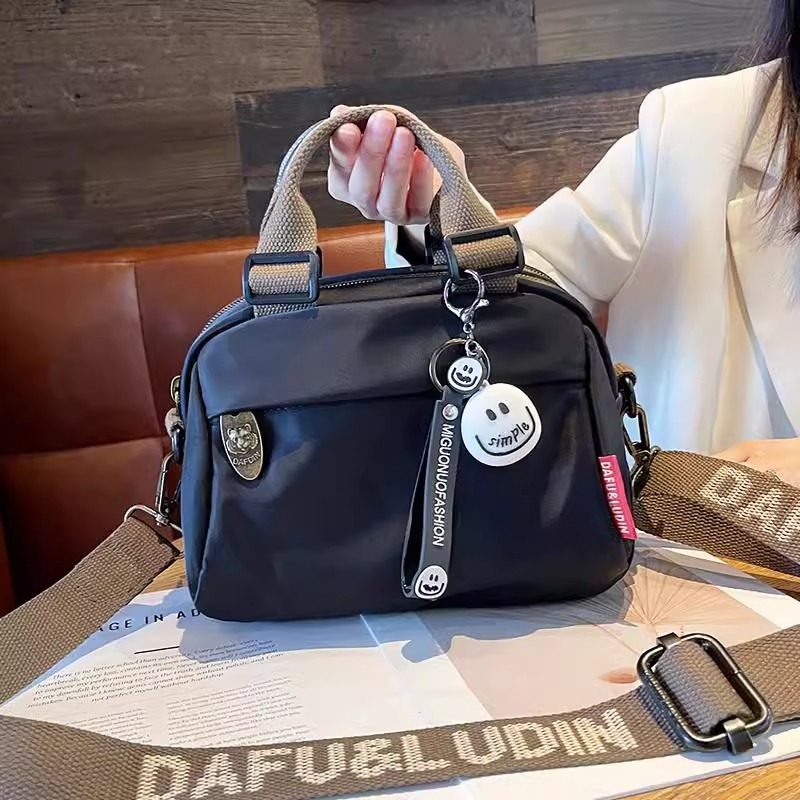 法国ZAMP轻便牛津布女包2025新款高级感帆布休闲斜挎包双层手提包