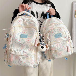 法国CavienKIon双肩包小学生女生原宿风初高中生书包可爱减负背包