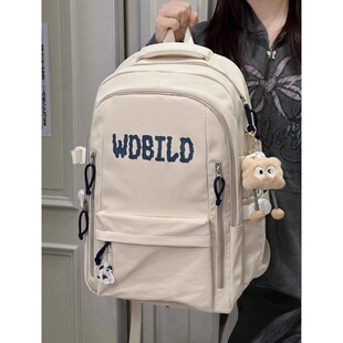 法国CavienKIon美式复古休闲双肩包女校园初高中生学生书包男背包