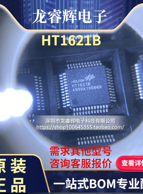 龙睿辉 全新液晶驱动芯片 HT1621B HT1621 LCD芯片 贴片LQPF48