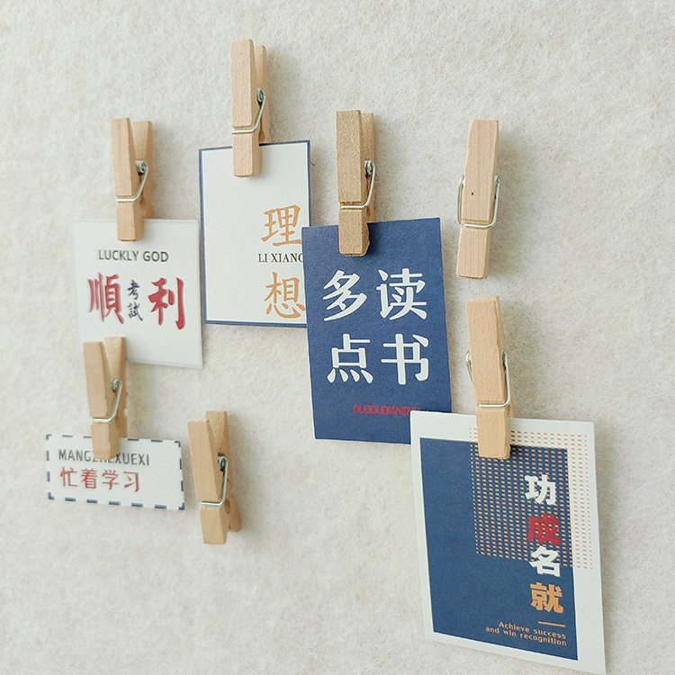 原木夹子钉奶茶店新品展示毛毡板图钉装饰爆款推荐立体打卡背景板