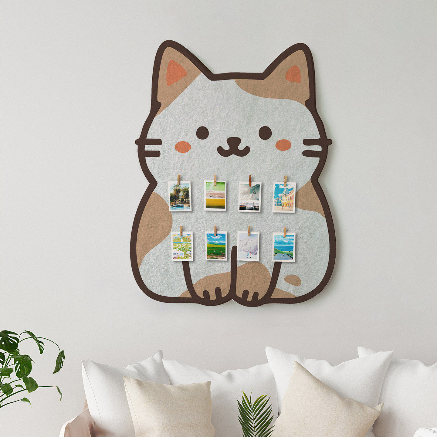 三花猫咪毛毡照片墙幼儿园环创主题墙作品展示板毛毡墙贴墙面装饰,文具电教/文化用品/商务用品,软木板/照片板/毛毡板,淘宝优惠券,粉丝福利购,淘宝优惠卷