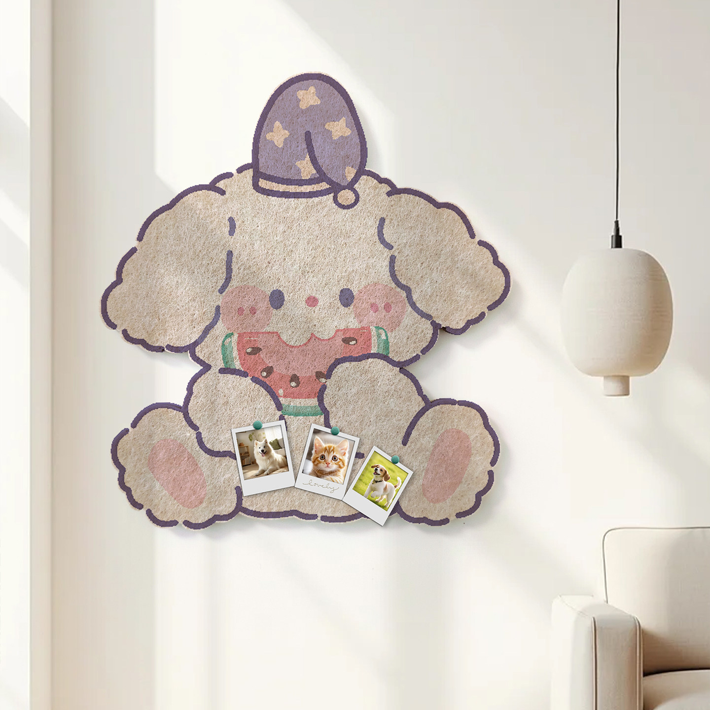 儿童房毛毡墙贴卡通照片墙展示板小狗墙面装饰荣誉墙拍立得留言板,文具电教/文化用品/商务用品,软木板/照片板/毛毡板,淘宝优惠券,粉丝福利购,淘宝优惠卷