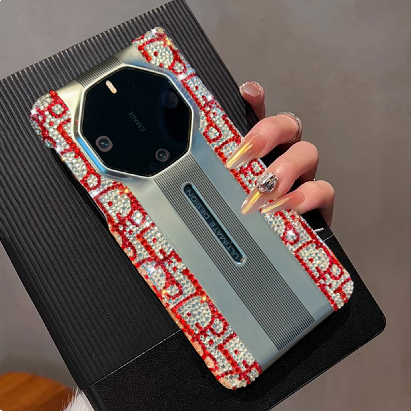 大牌气质华为保时捷mate80非凡大师手机壳新款70pro+奢华满钻60个性创意5防摔保护套适用网红ins风40RS潮女男