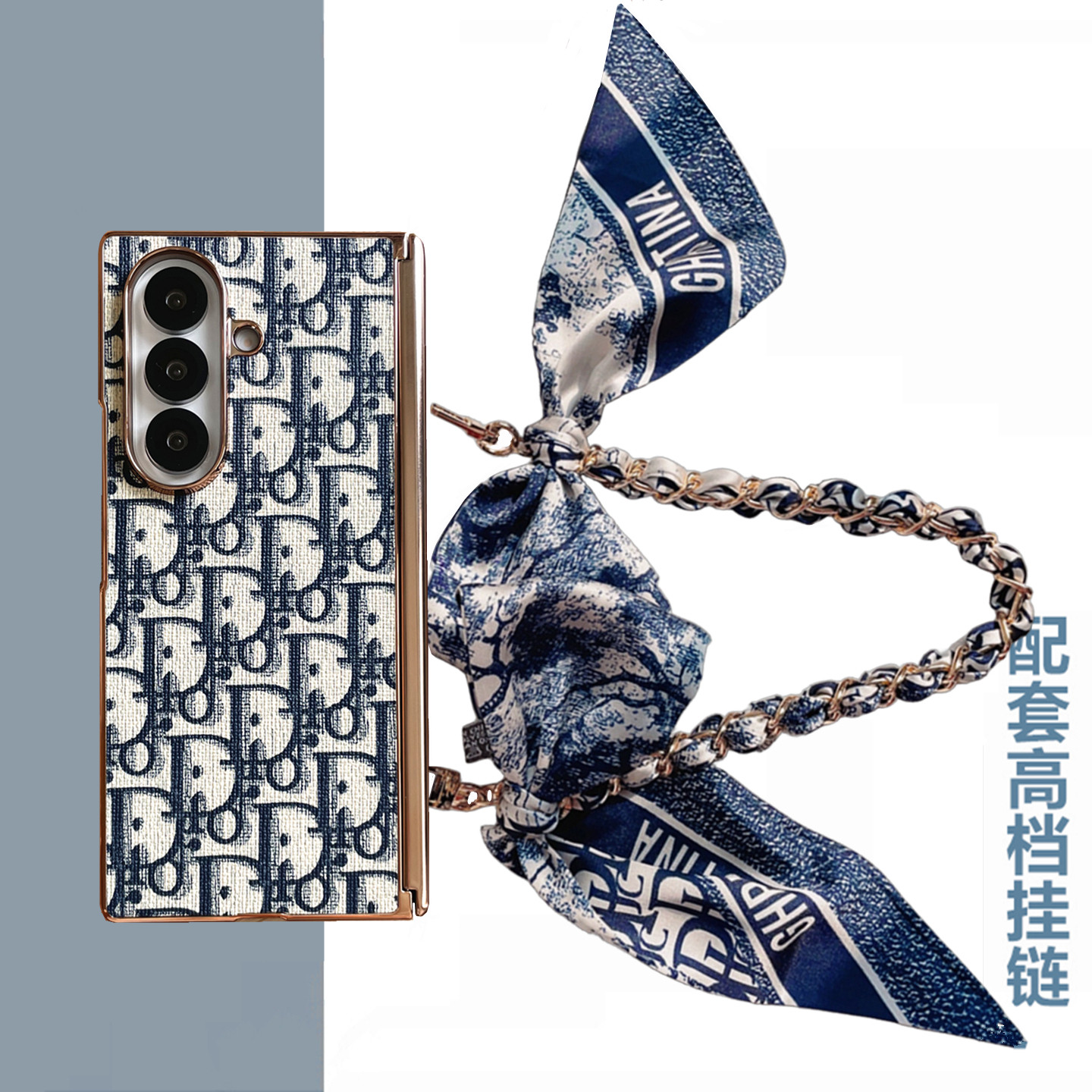 【中轴铰链】适用三星zfold7手机壳新款W26折叠屏带膜Galaxy z fold7保护套外壳全包防摔W25斜挎肩背带挂绳女