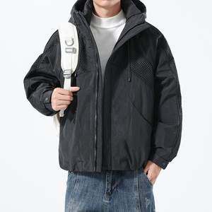 店主风模特冬季男士连帽羽绒服外套9905-P260图片