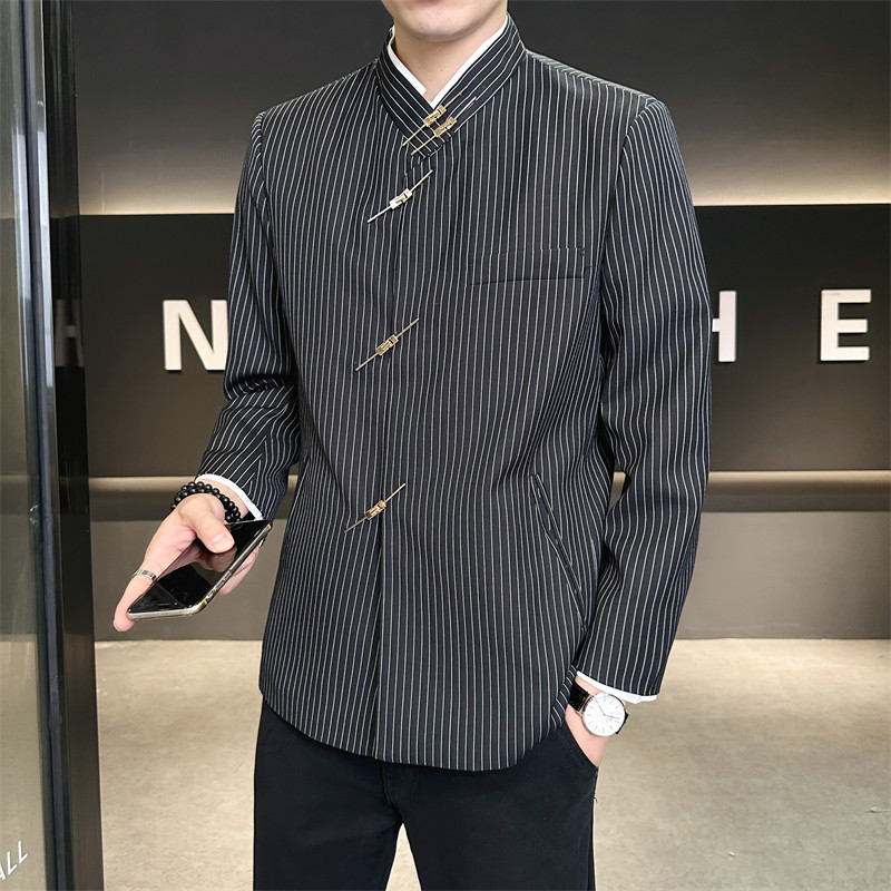 风新中式外套假两件西装D248-003-P155,男装西服套装,电商D248