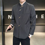 风新中式外套假两件西装D248-003-P155，男装西服套装，电商D248
