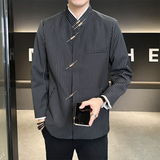 风新中式外套假两件西装D248-003-P155，男装西服套装，电商D248
