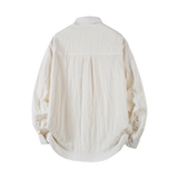 春季上新棉麻长袖衬衫外套MS40-P85，男装衬衫，电商D248